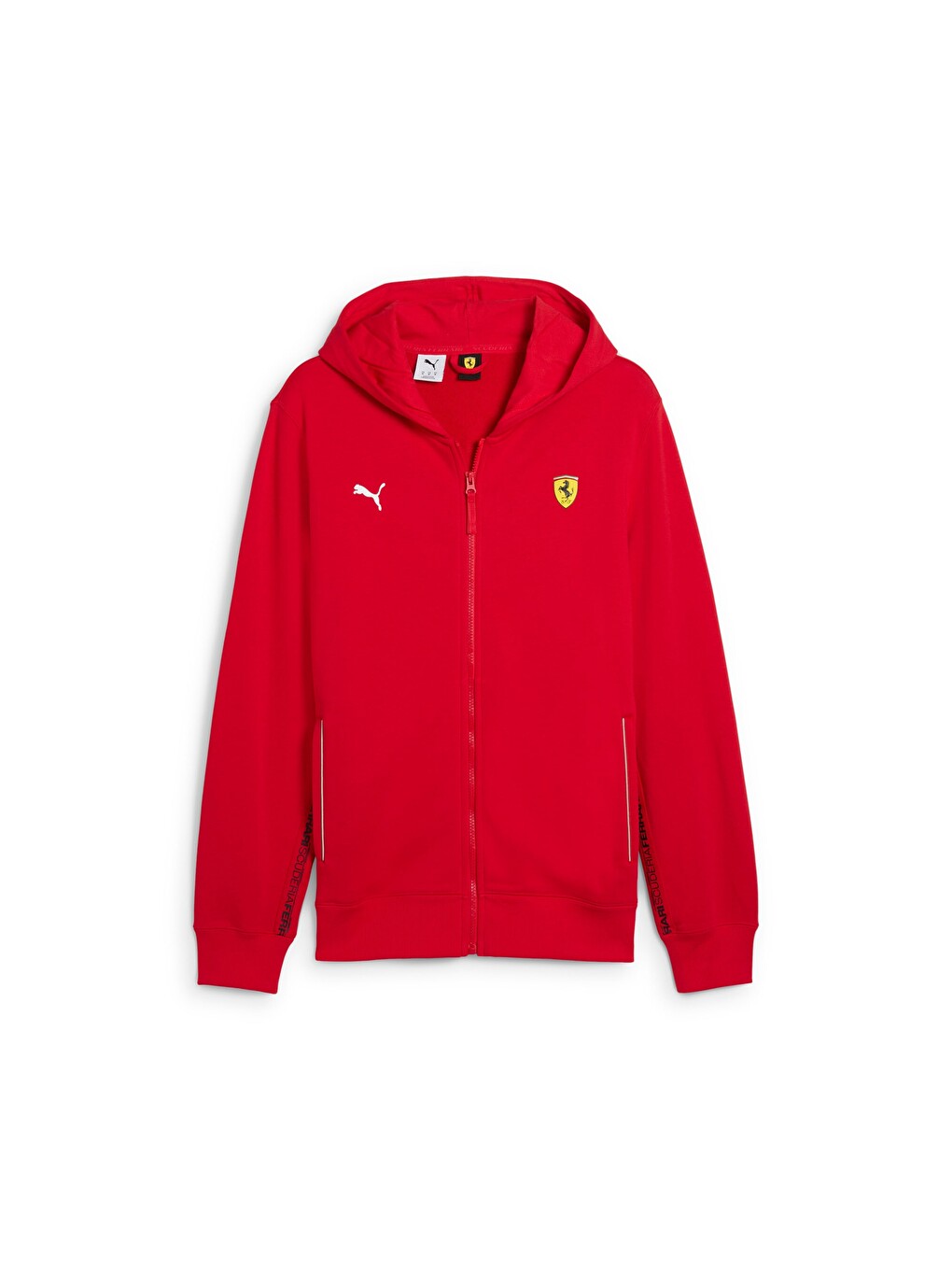 Kırmızı SCUDERIA FERRARI Race Erkek Kapüşonlu Ceket