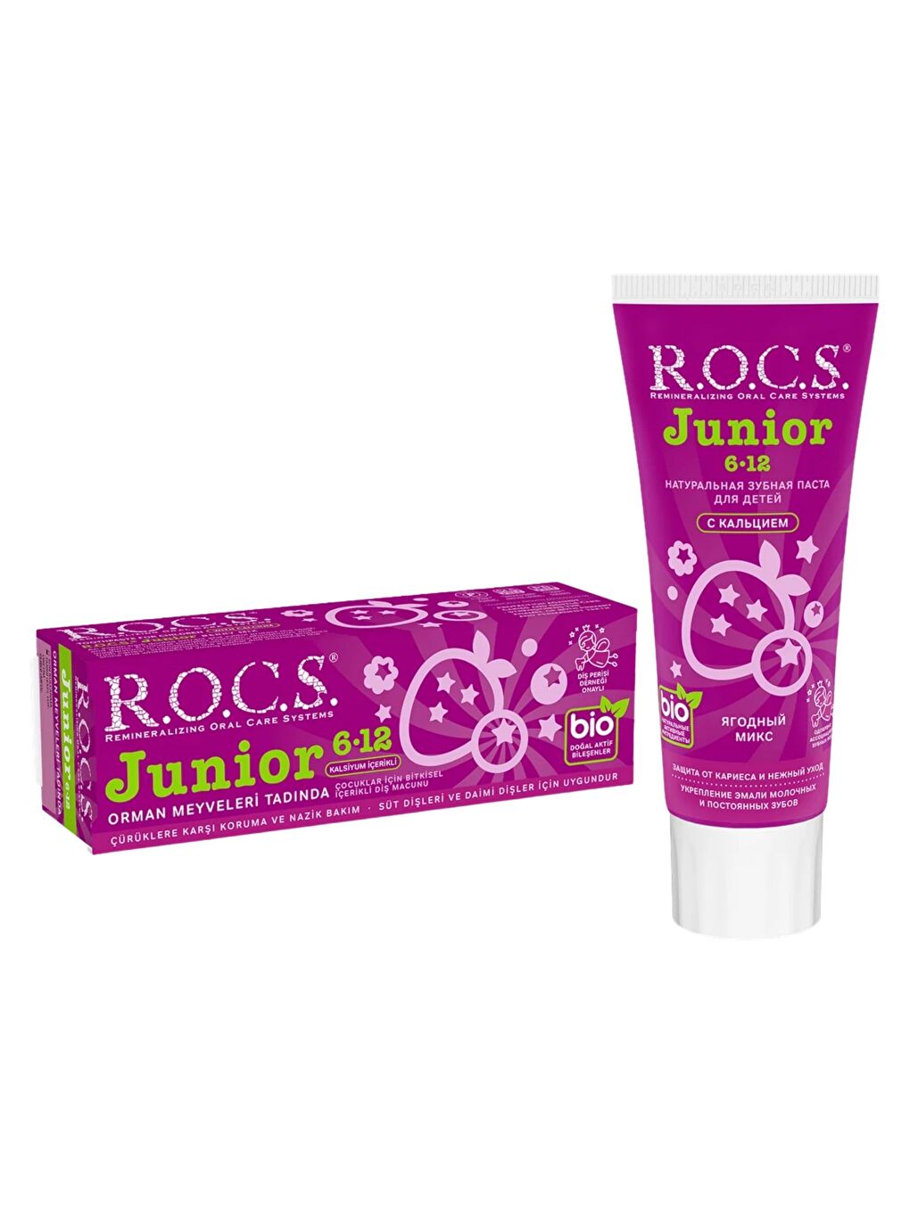 Junior 6-12 Yaş Orman Meyveleri Tadında Florürsüz Çocuk Diş Macunu-2