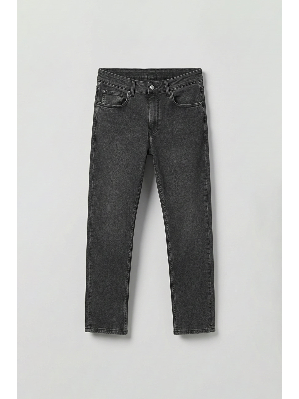 Erkek Regular Fit Basic Pamuklu Jean Pantolon Antrasit