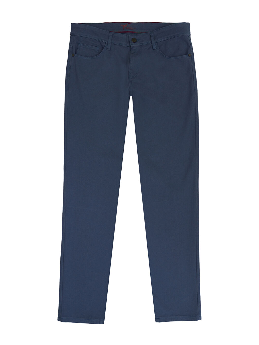 Erkek Petrol Slim Fit Dar Kesim 5 Cep Armürlü Esnek Pantolon-8