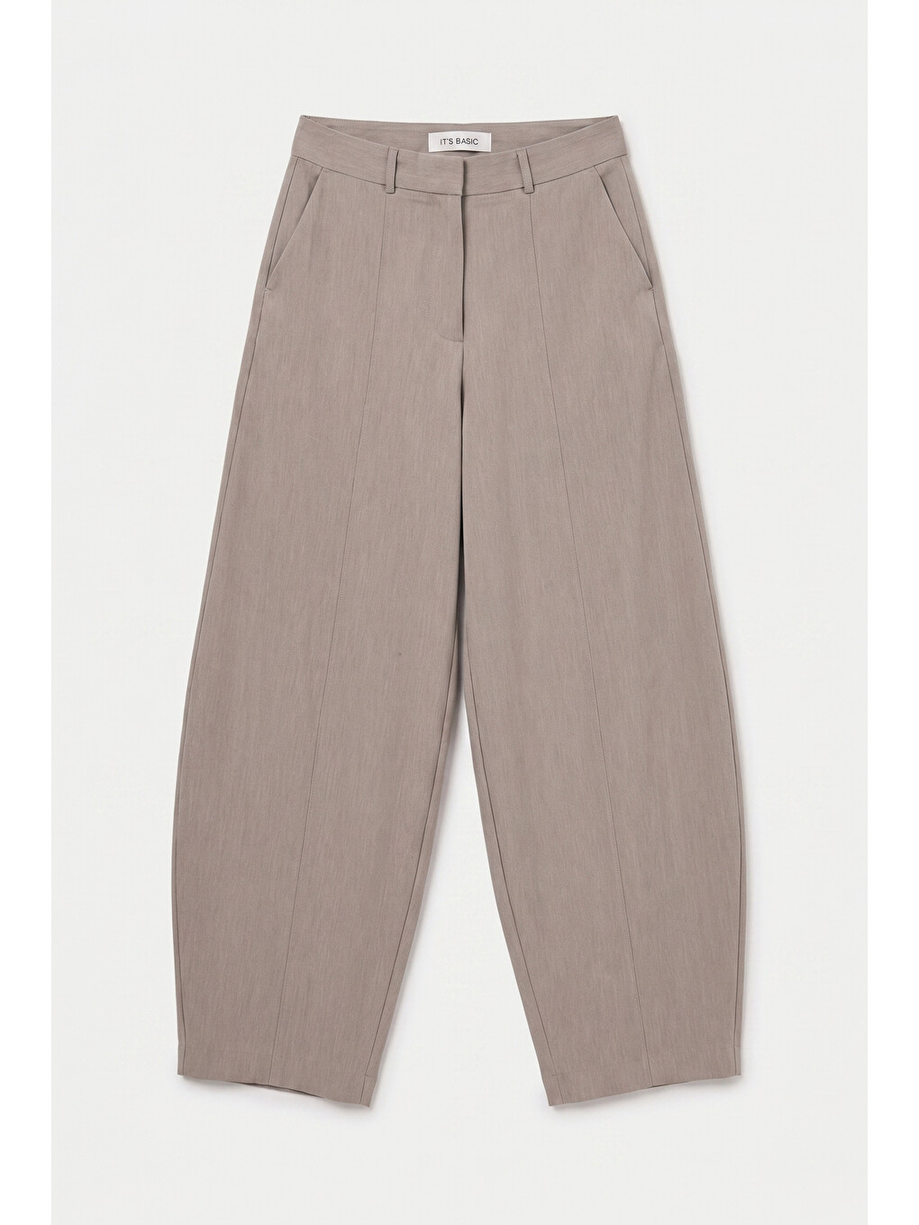 Kadın Gri s6-57 Skater Balon Fit Pantolon-2