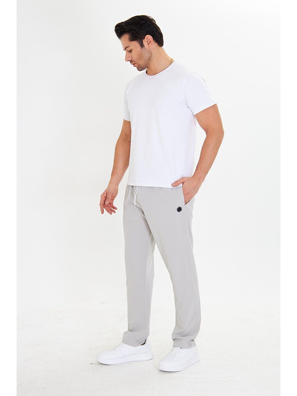 Bej Erkek Stretchfit Esnek Eşofman Altı Taş 2660-T