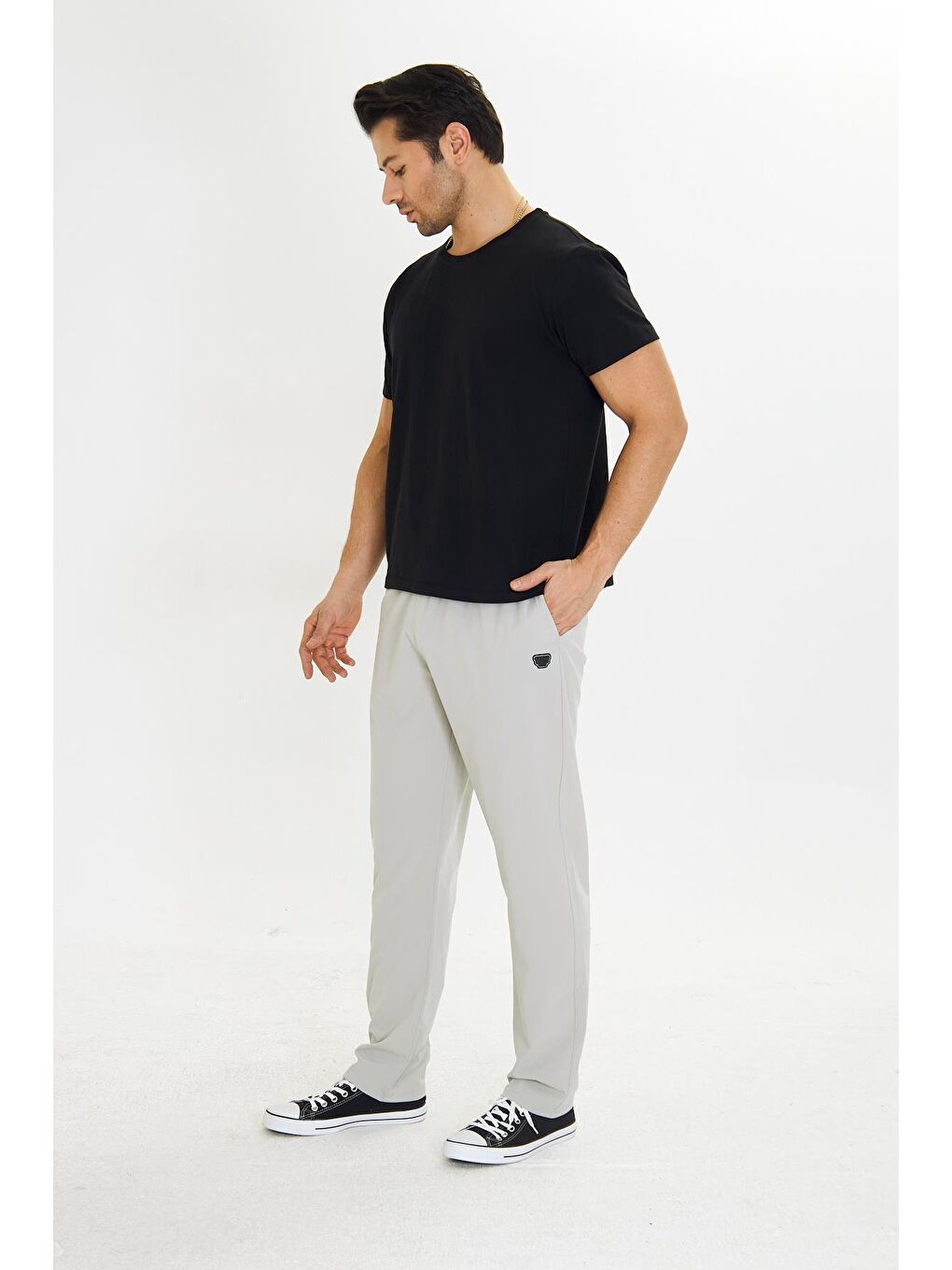 Bej Erkek Stretchfit Esnek Eşofman Altı Taş 2661-T