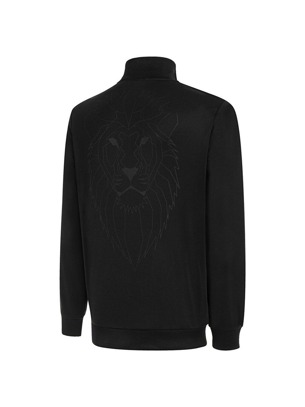 Siyah Galatasaray S.K. Erkek Fermuarlı Sweatshirt-1