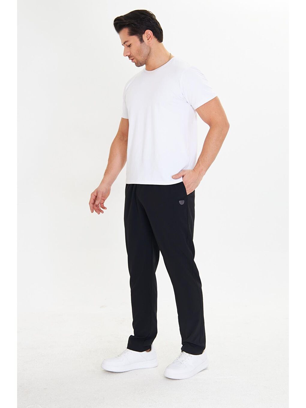 Erkek Stretchfit Esnek Eşofman Altı Siyah 2661-S