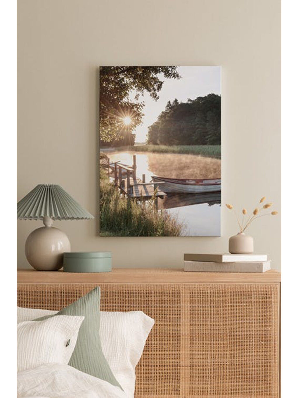 Beyaz Dekoratif Kanvas Duvar Tablo - ARTCANVAS100-4060