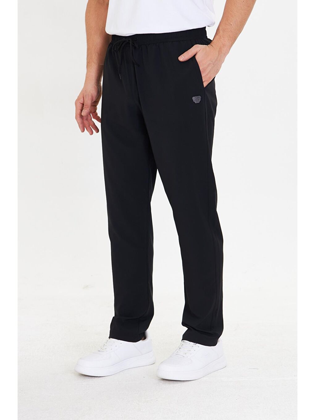 Erkek Stretchfit Esnek Eşofman Altı Siyah 2661-S-2