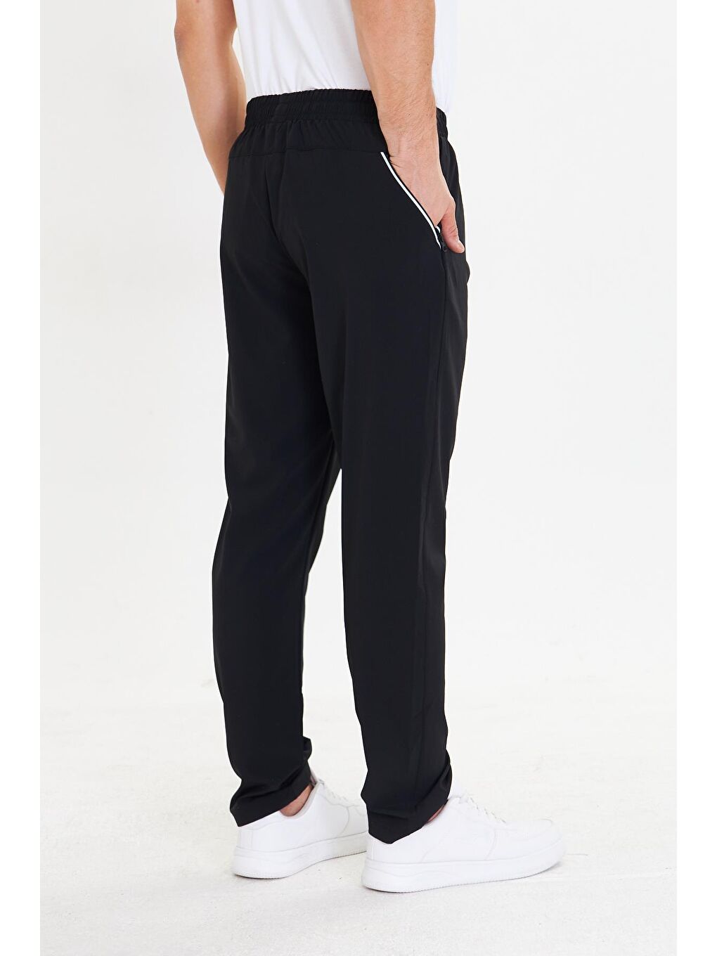 Erkek Stretchfit Esnek Eşofman Altı Siyah 2661-S-5