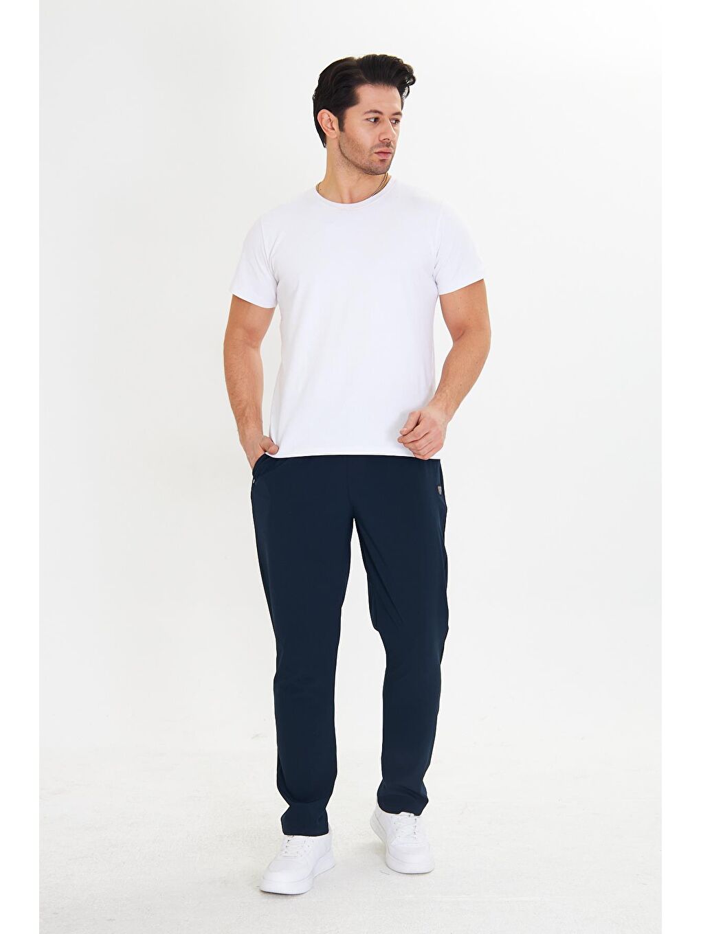 Erkek Stretchfit Esnek Eşofman Altı Lacivert 2661-L-1