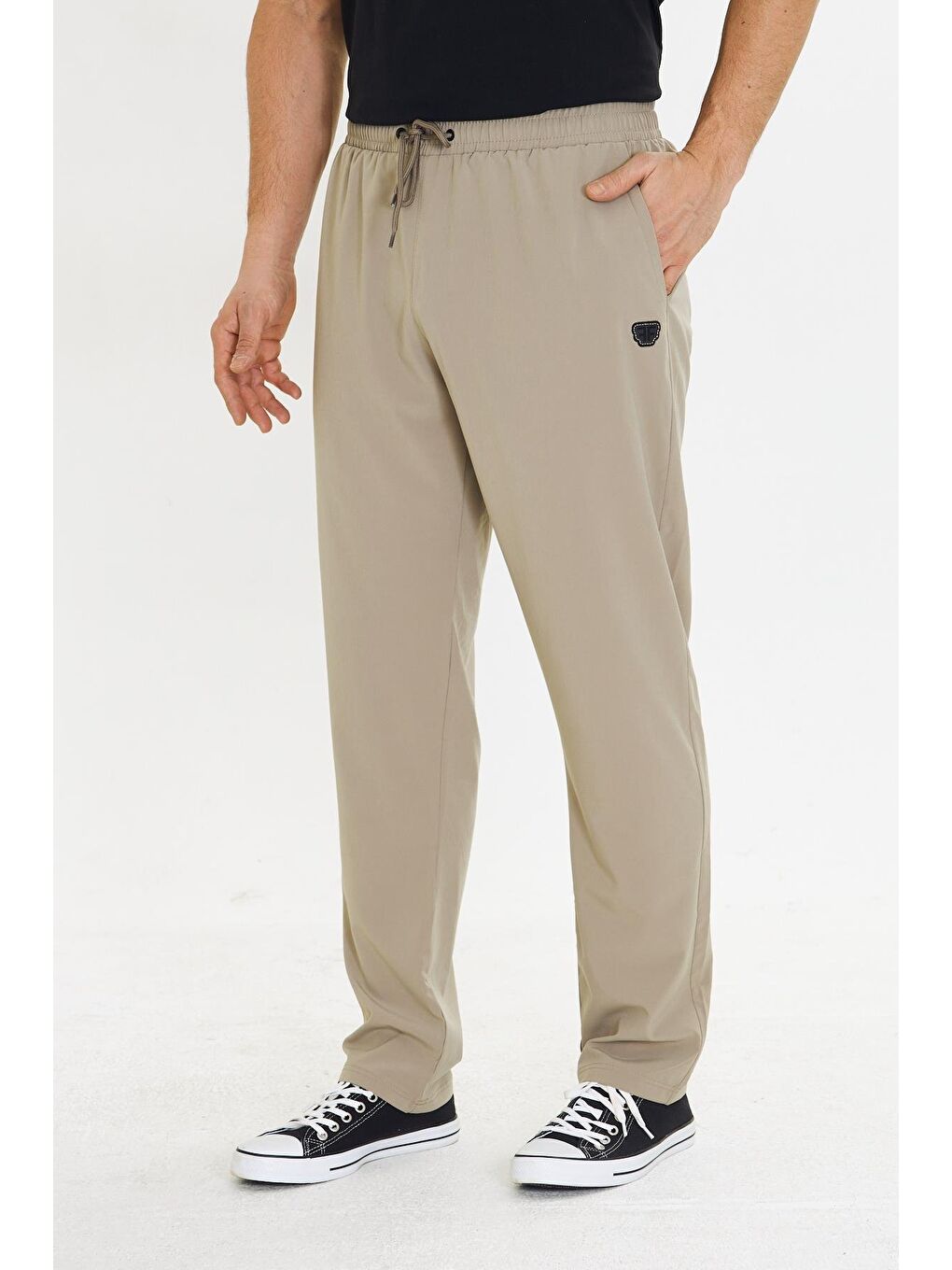 Erkek Stretchfit Esnek Eşofman Altı Bej 2661-B-2