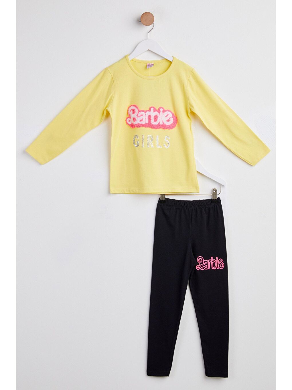 Kız Çocuk Sarı Nakışlı Takımı - 24251