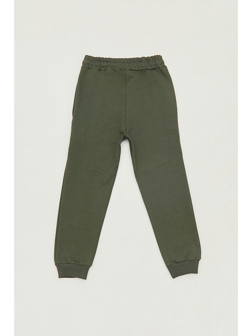 Haki Beli Lastikli Jogger Erkek Çocuk Eşofman Altı-1