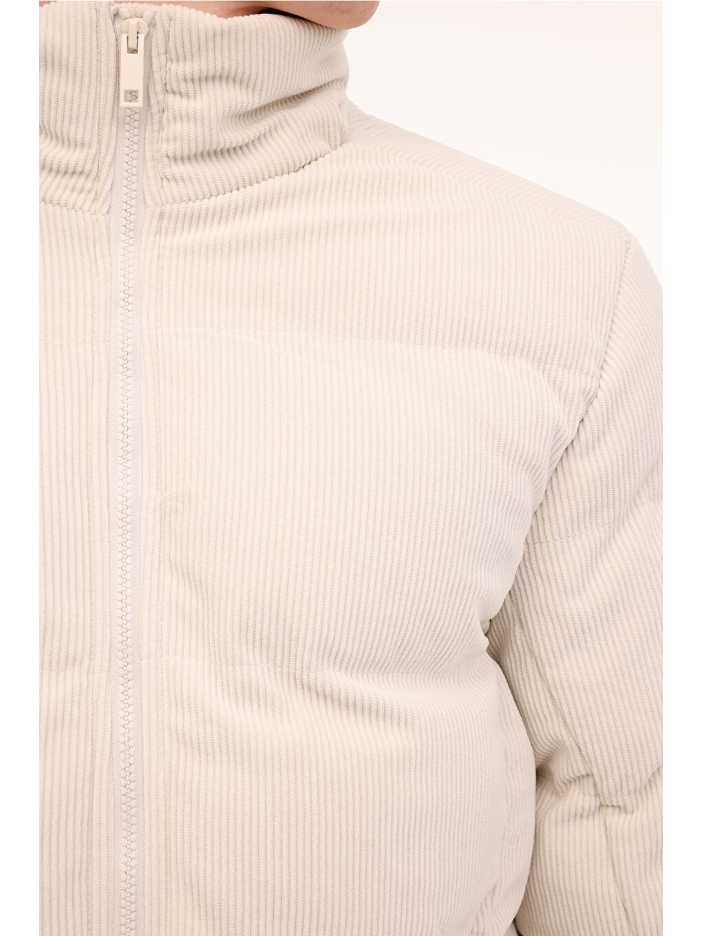 Gri ML VELVET COAT 24057 4PR Taş Rengi Erkek Kısa Kaban-3