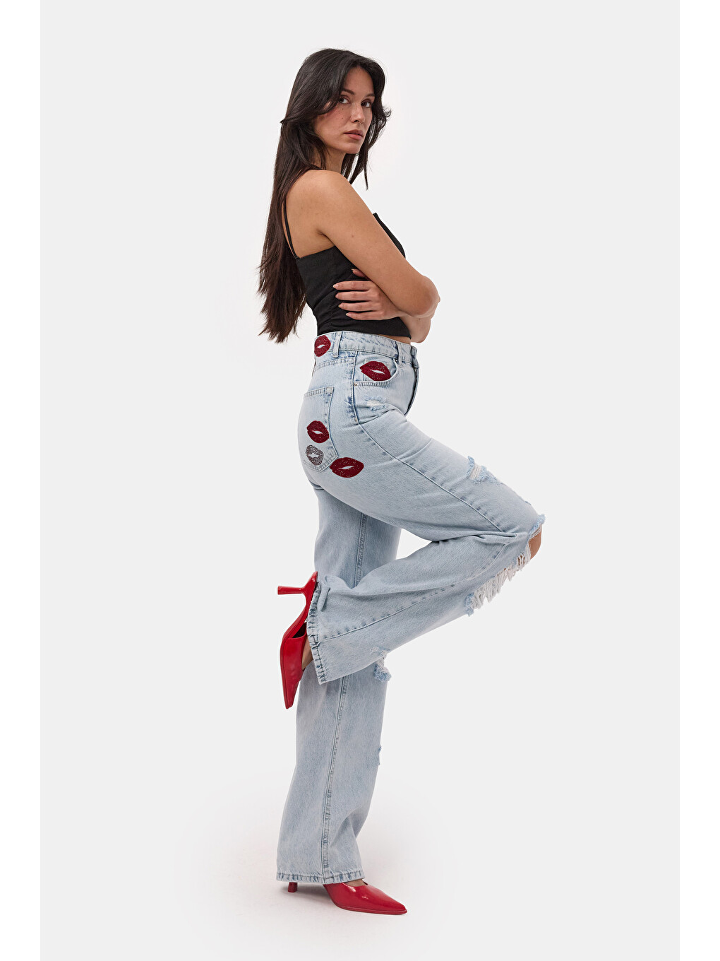 Mavi Kadın Ice T-12s6-3 Straight Fit Özel Tasarım Denim Jean-2