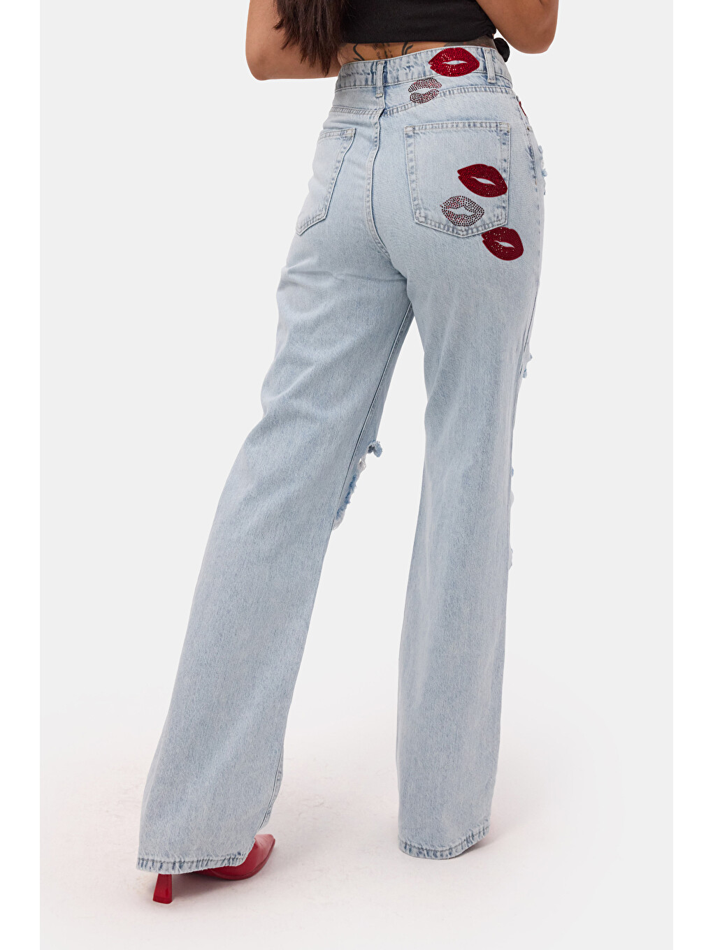 Mavi Kadın Ice T-12s6-3 Straight Fit Özel Tasarım Denim Jean-6