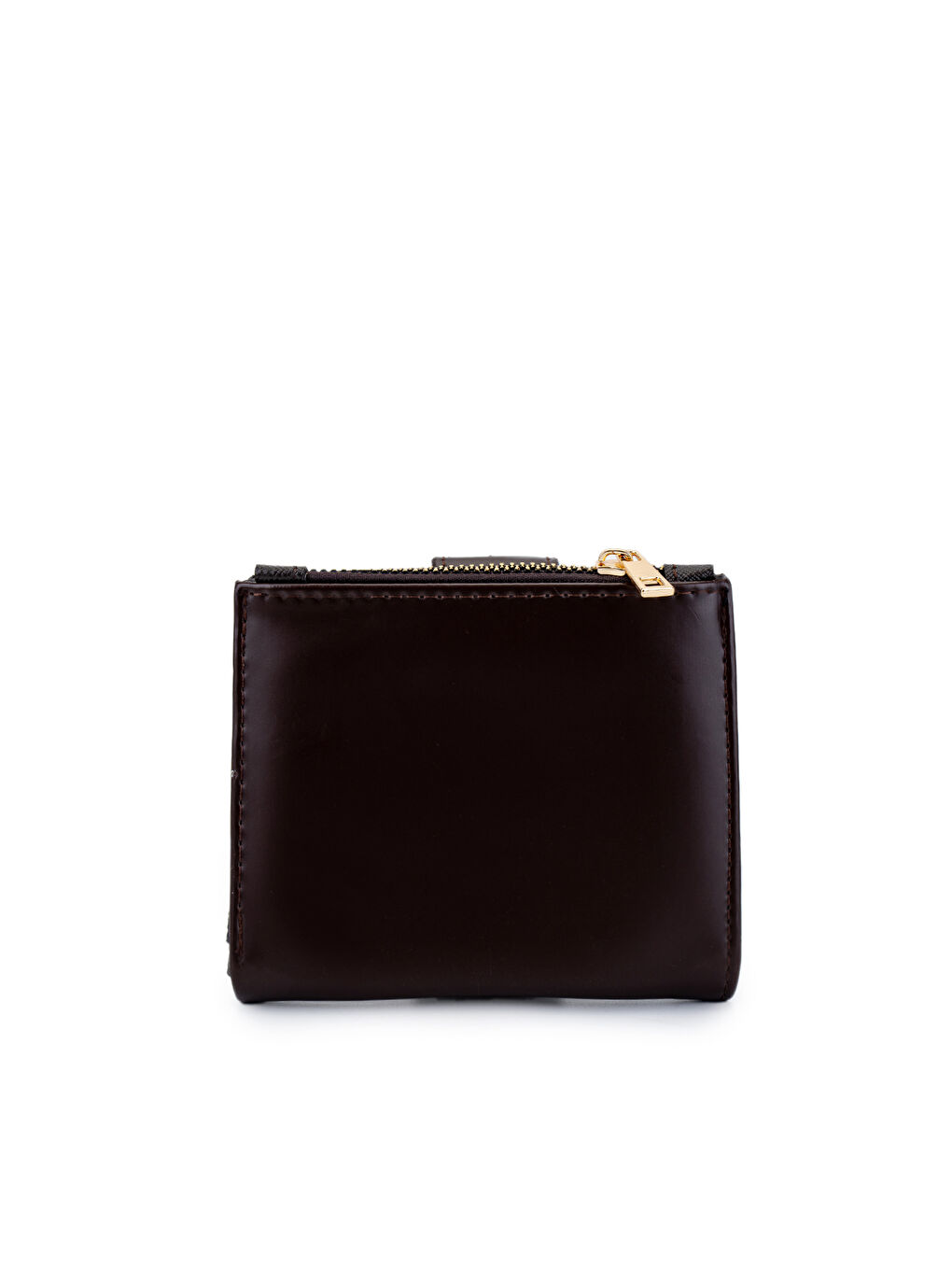 Kahverengi Suni Deri Kadın Cüzdan Acı Kahve MN105-3