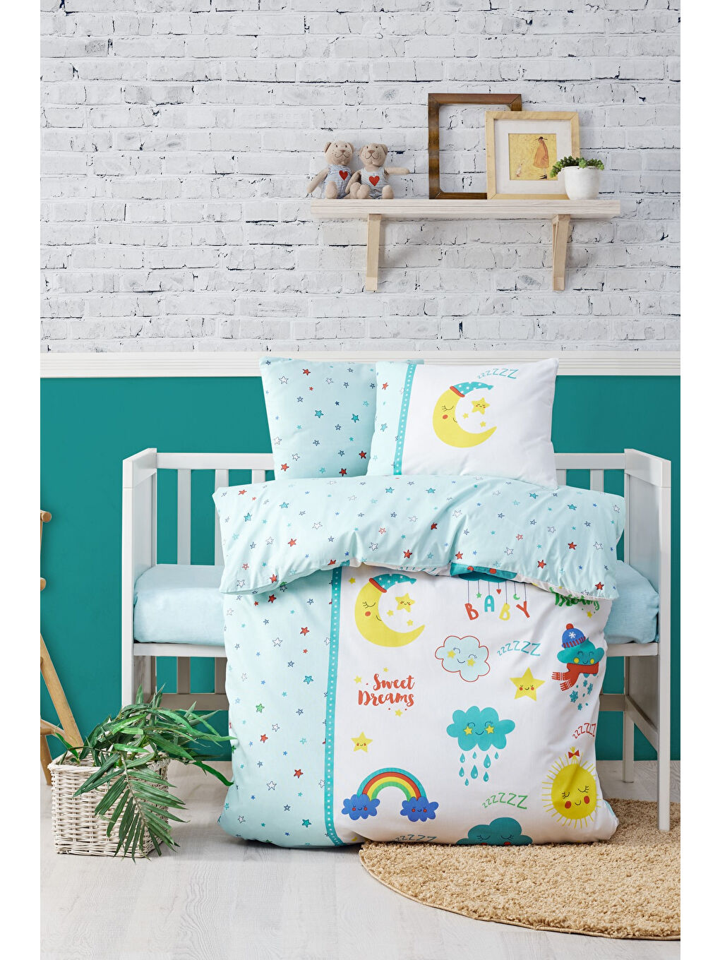 Karışık Pamuk Box Bebek Nevresim Takimi Tatli Rüyalar