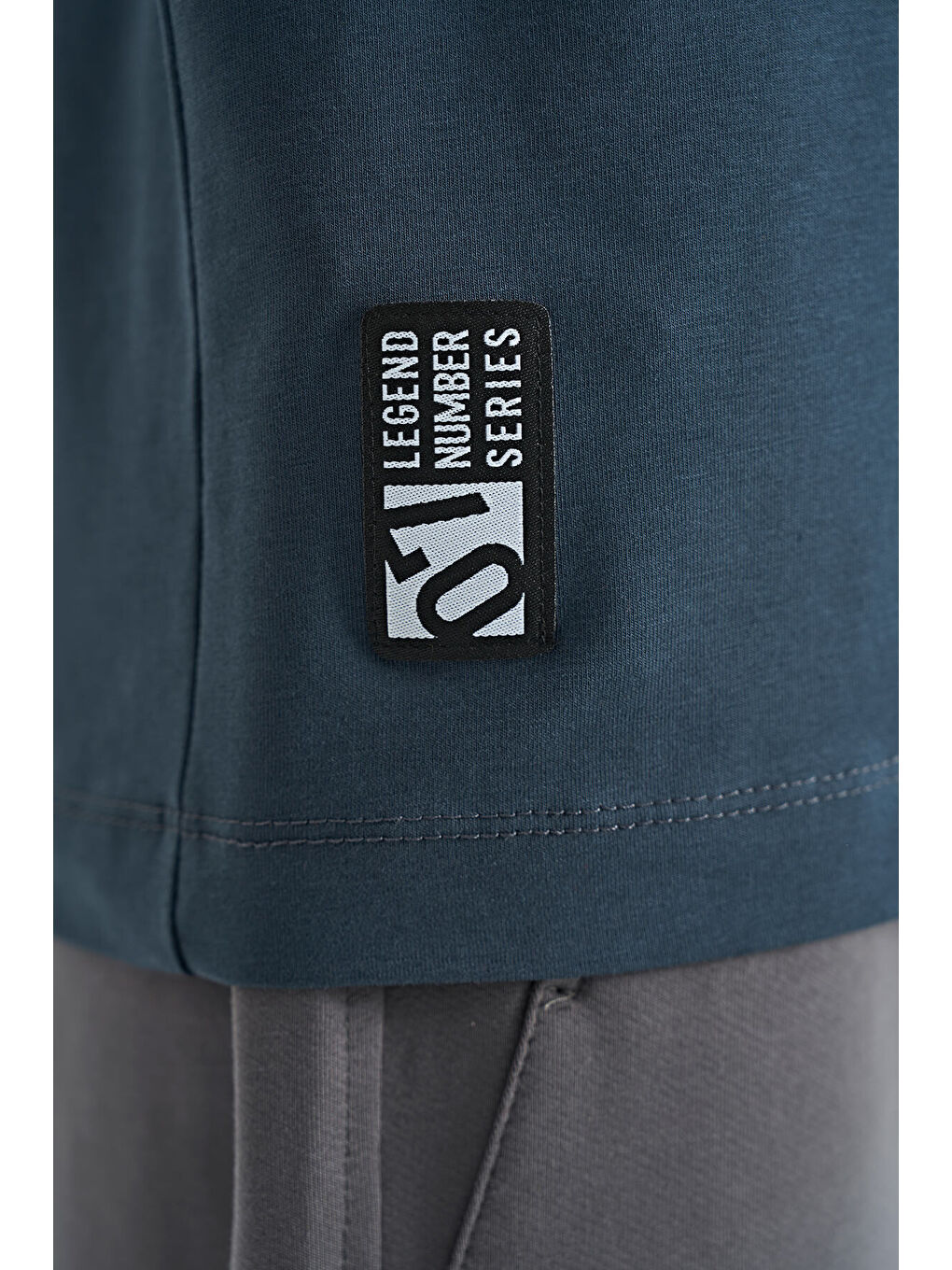 Orman Yeşili Baskı Detaylı Standart Kalıp O Yaka Erkek Çocuk Tişört - 11133-4