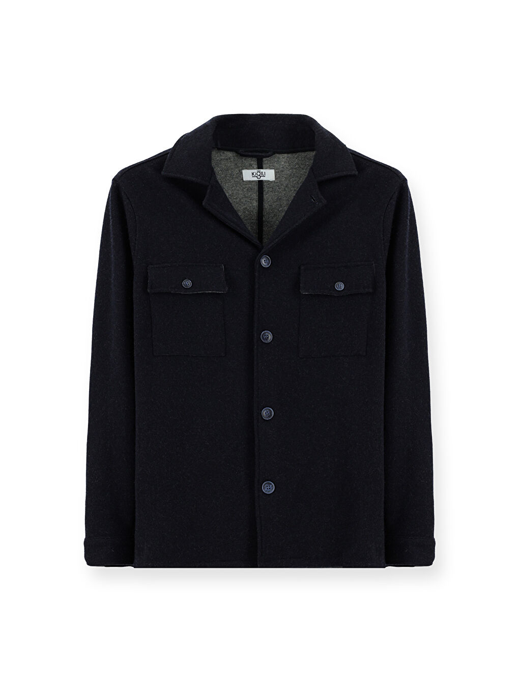 Lacivert Regular Fit Yünlü Spor Ceket-2