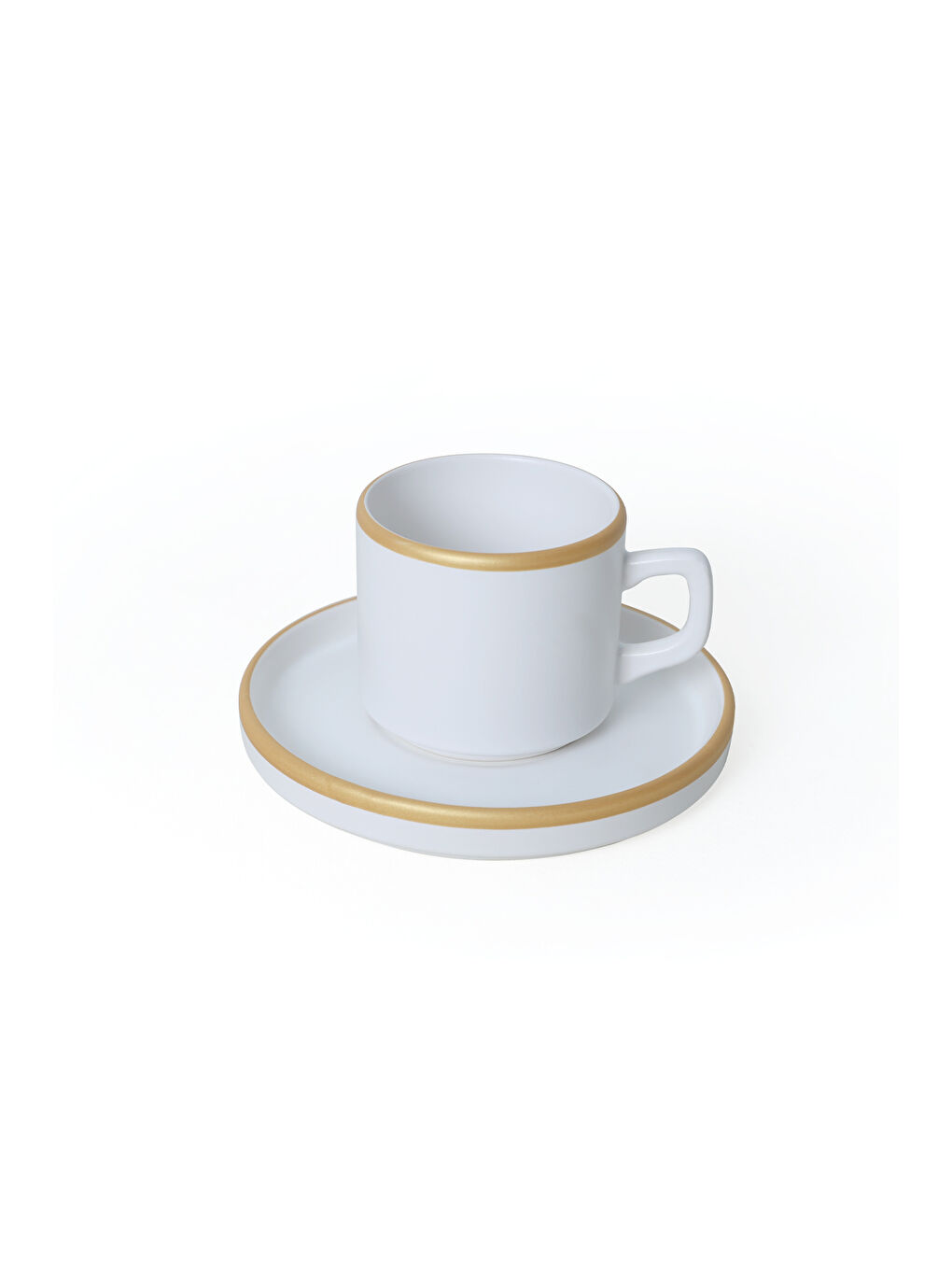 Mat Beyaz Gold Fileli Stackable Yemek / Kahvaltı Takımı 20 Parça 4 Kişilik-5