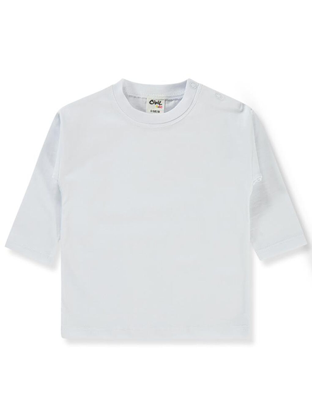 Baby Basic 6-18 Ay Sweatshirt - Beyaz 12-18 Ay