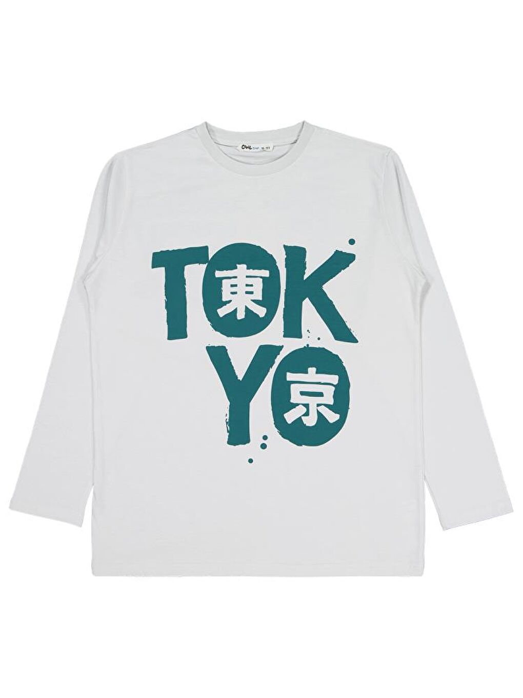 Boys Tokyo Baskılı 10-13 Yaş Sweatshirt - Gri 12-13 Yaş