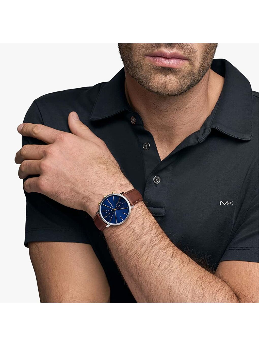 Kahverengi MK9209 Erkek Kol Saati-3