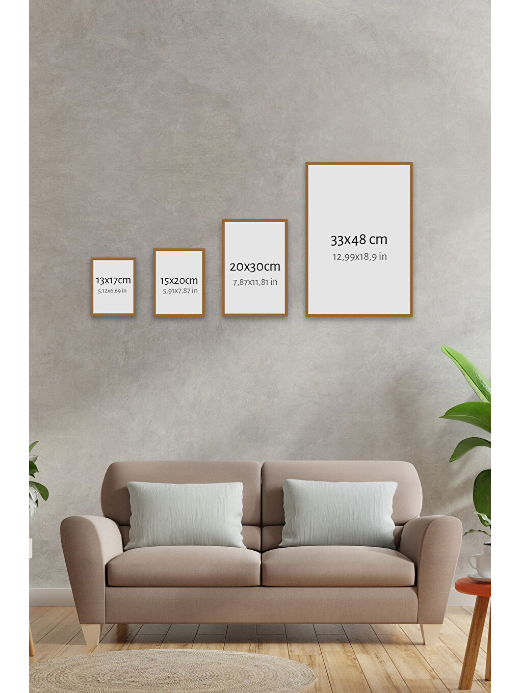 Beyaz 3 Parça Çerçeve Görünümlü Mdf Tablo Seti - 3ARTAVESSA3-1317-1