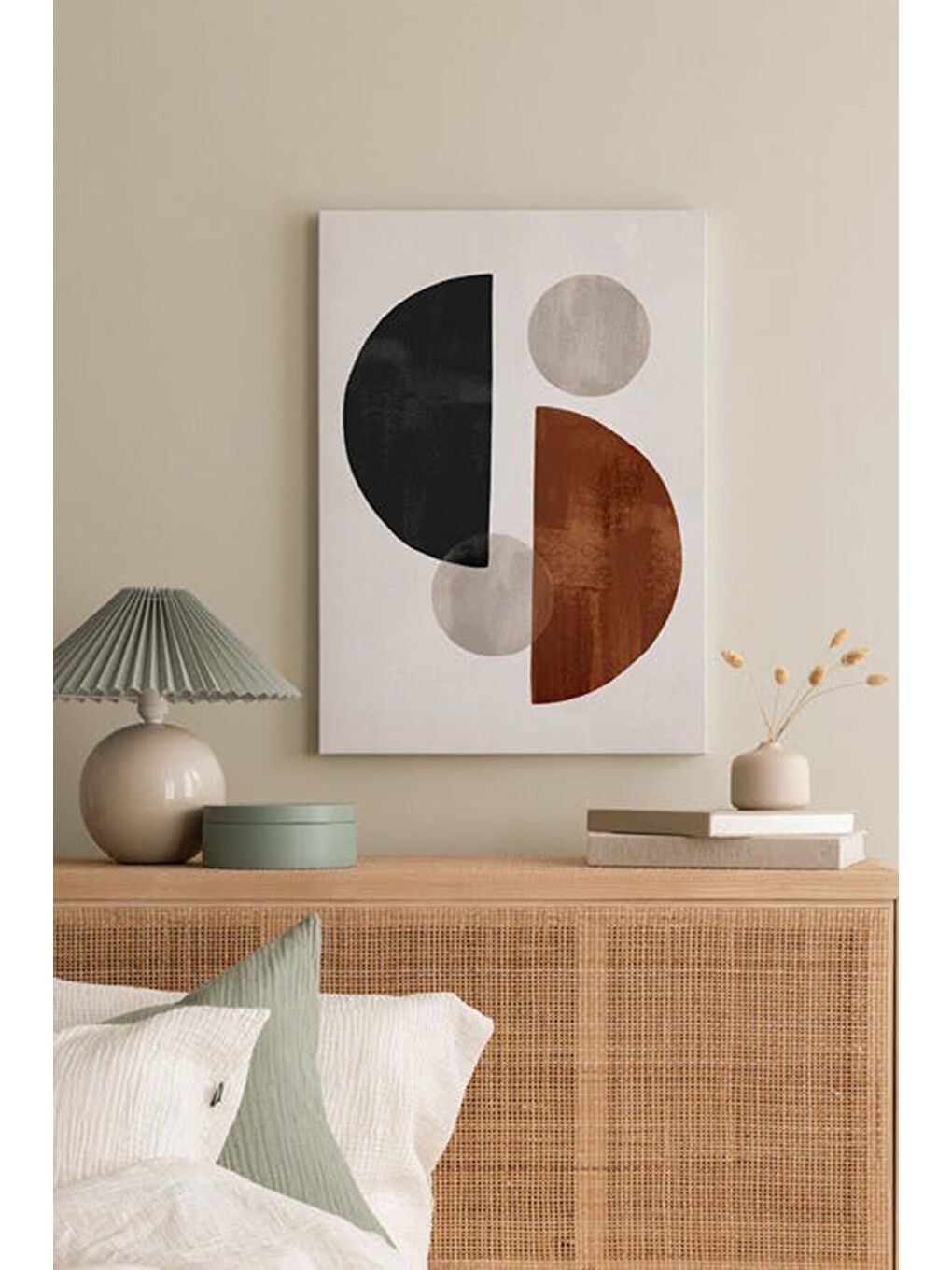 Beyaz Dekoratif Kanvas Duvar Tablo - ARTCANVAS87-70100