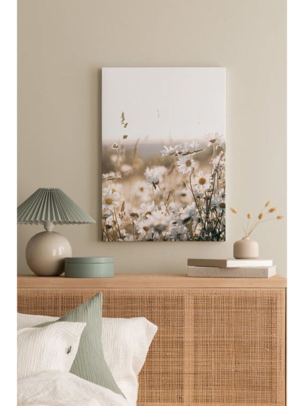 Beyaz Dekoratif Kanvas Duvar Tablo - ARTCANVAS101-4060