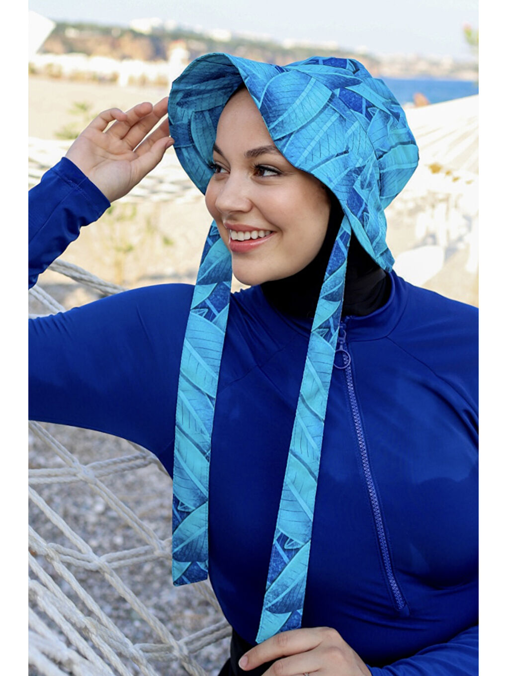 Lacivert Remsa Bağlamalı Bucket Şapka RŞBUC-02 Berrin