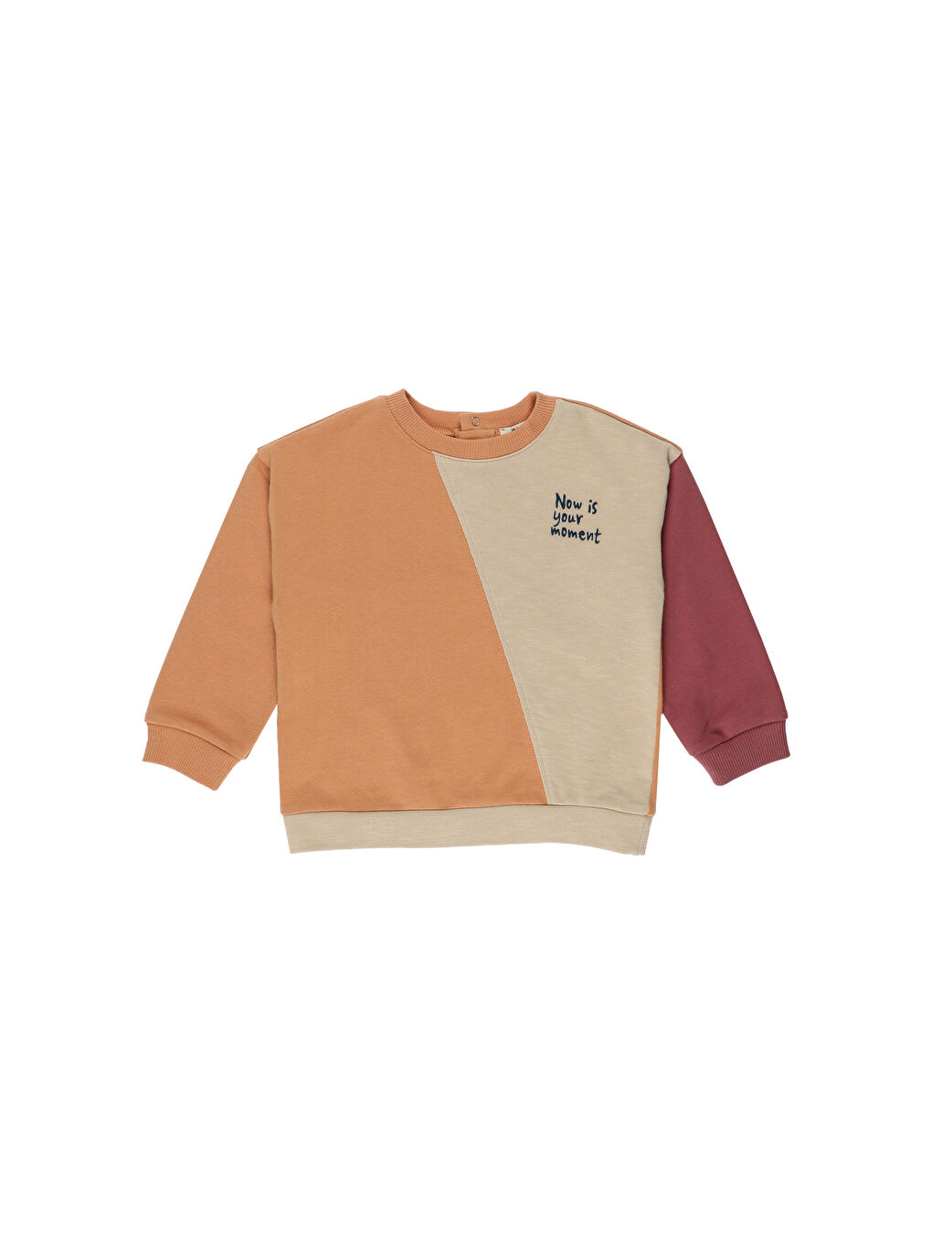 Panço Pembe Erkek Çocuk  Renkli Sweatshirt