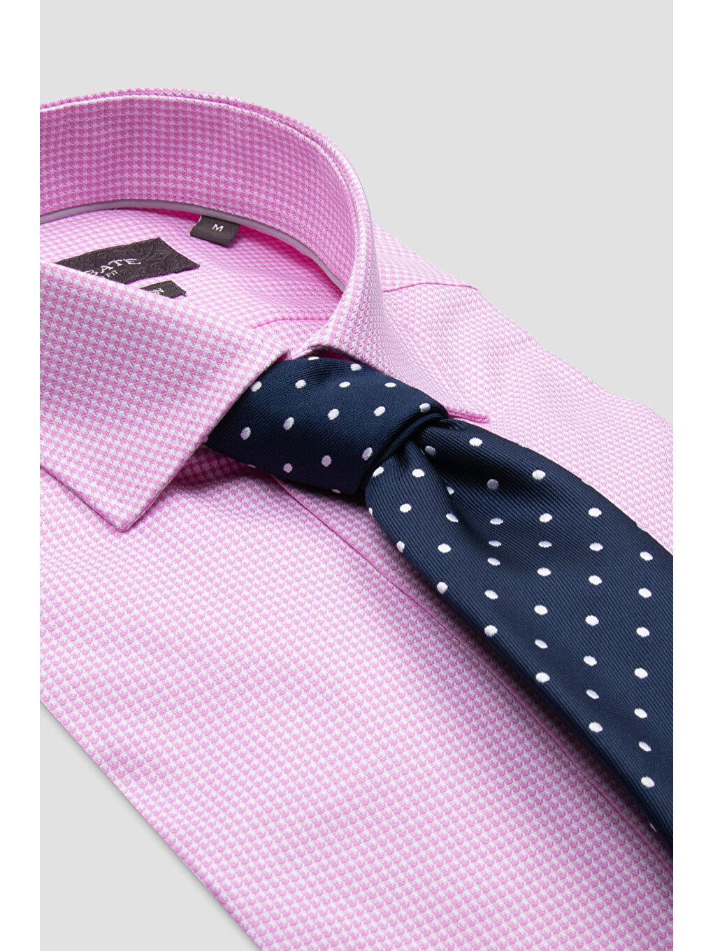 Marco Dobby Pamuklu Slim Fit Pembe Klasik Yaka Erkek Desenli Gömlek-4
