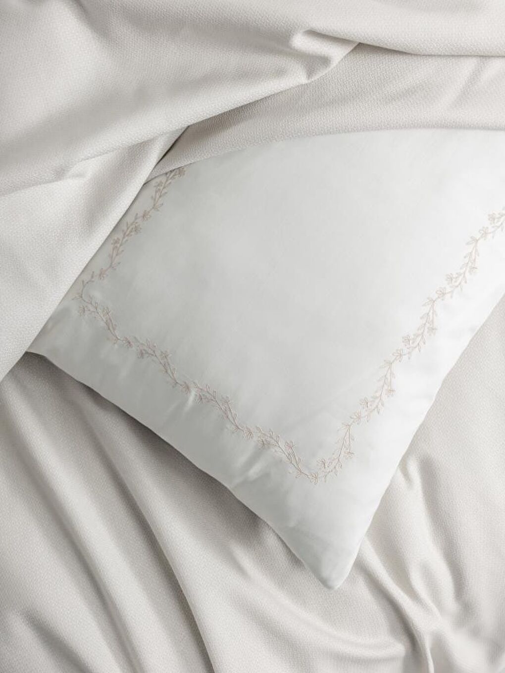 Karışık Pamuk Box Serenity Bambu Çift Kişilik Pike Takımı Filima Bej-3