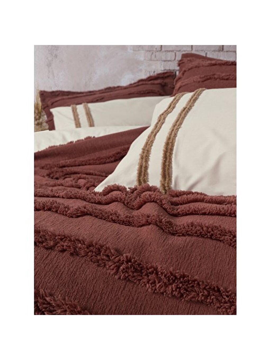 Karışık Pamuk Box Limi Yatak Örtülü Nevresim Takımı Rolf Tarcin-1