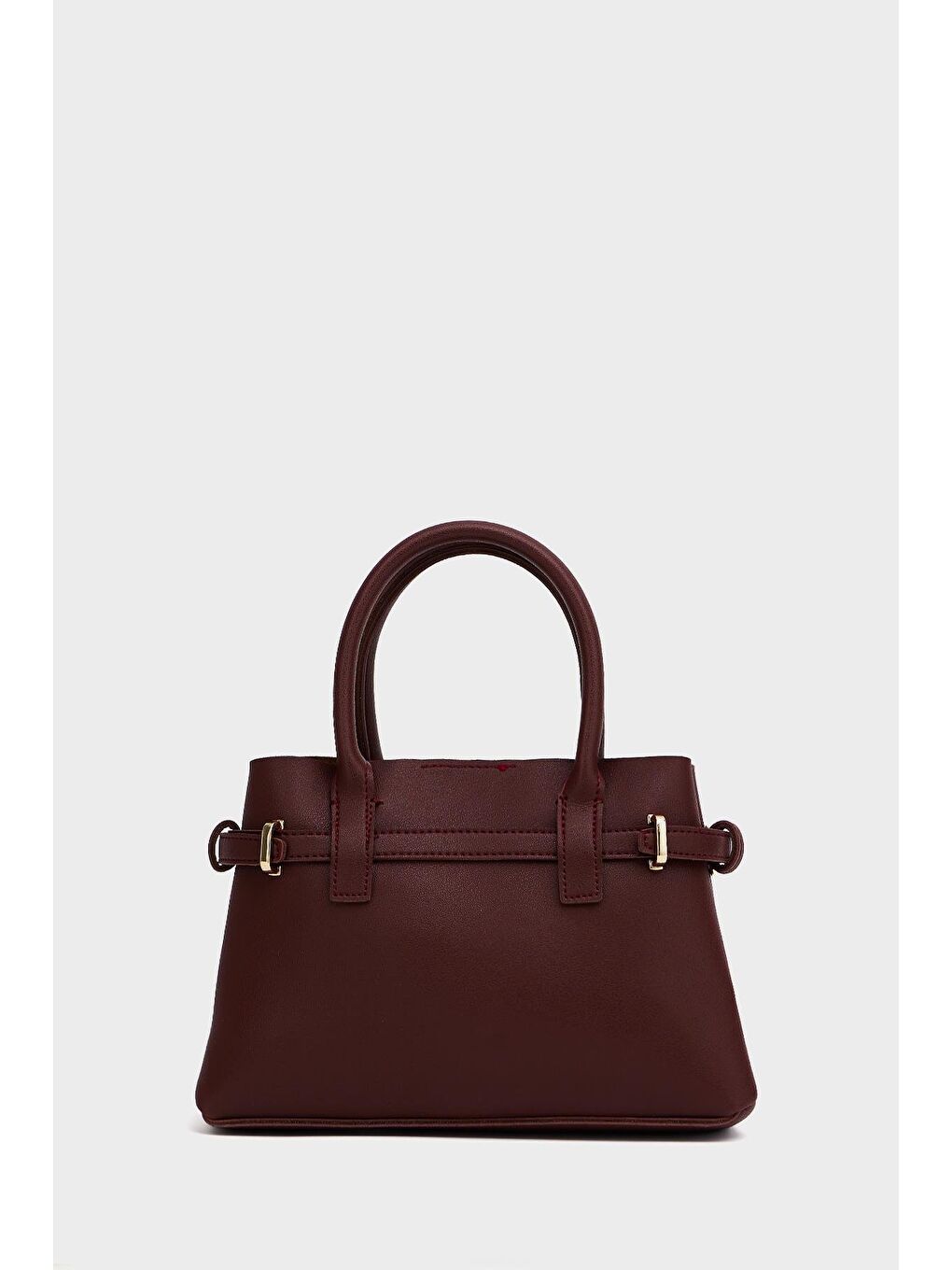 Mini Kilit Detaylı El Ve Omuz Çantası Bordo-1