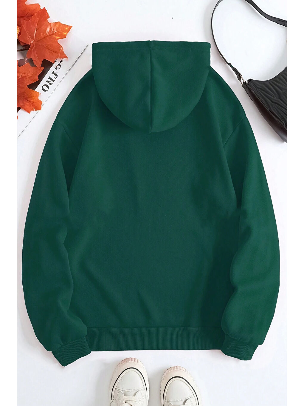 uyguntarz Yeşil Breaking Baskılı Oversize Sweatshirt - 1