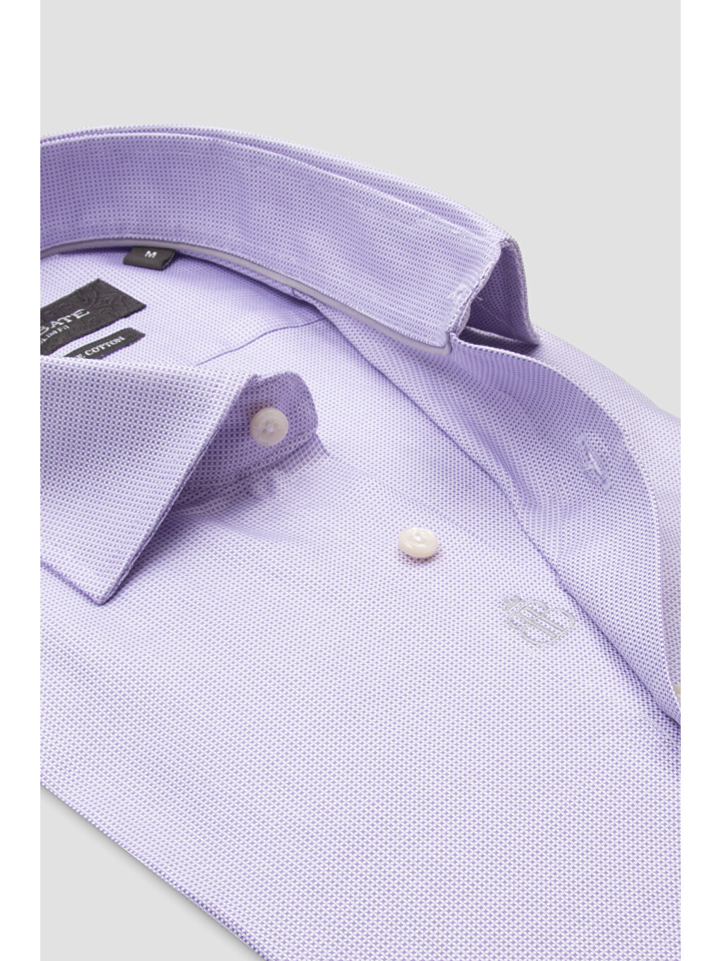 Marco Dobby Pamuklu Slim Fit Mor Klasik Yaka Erkek Kareli Gömlek-4