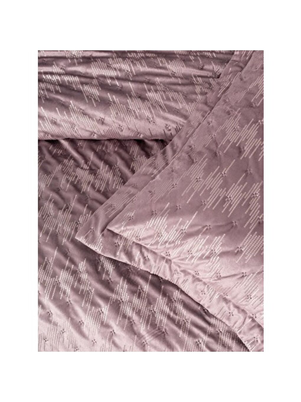 Karışık Pamuk Box Smart Çift Kişilik Yatak Örtüsü Luz Pudra-2