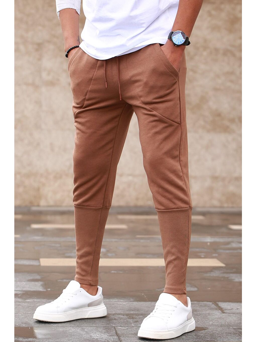 Kahverengi Erkek Eşofman Altı 5432-5