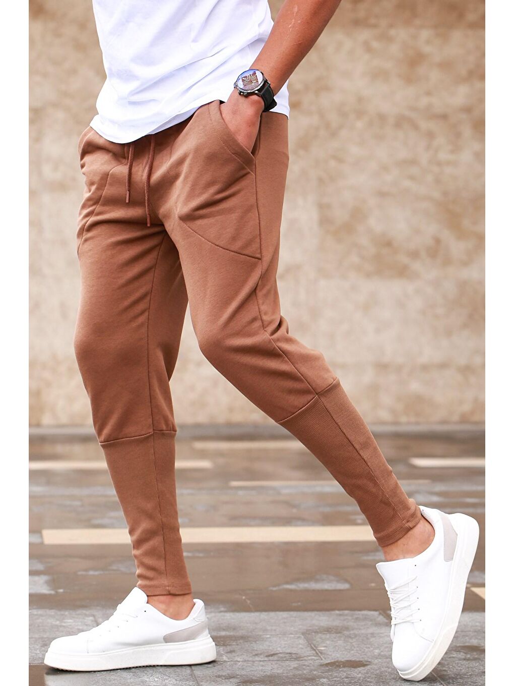 Kahverengi Erkek Eşofman Altı 5432-6