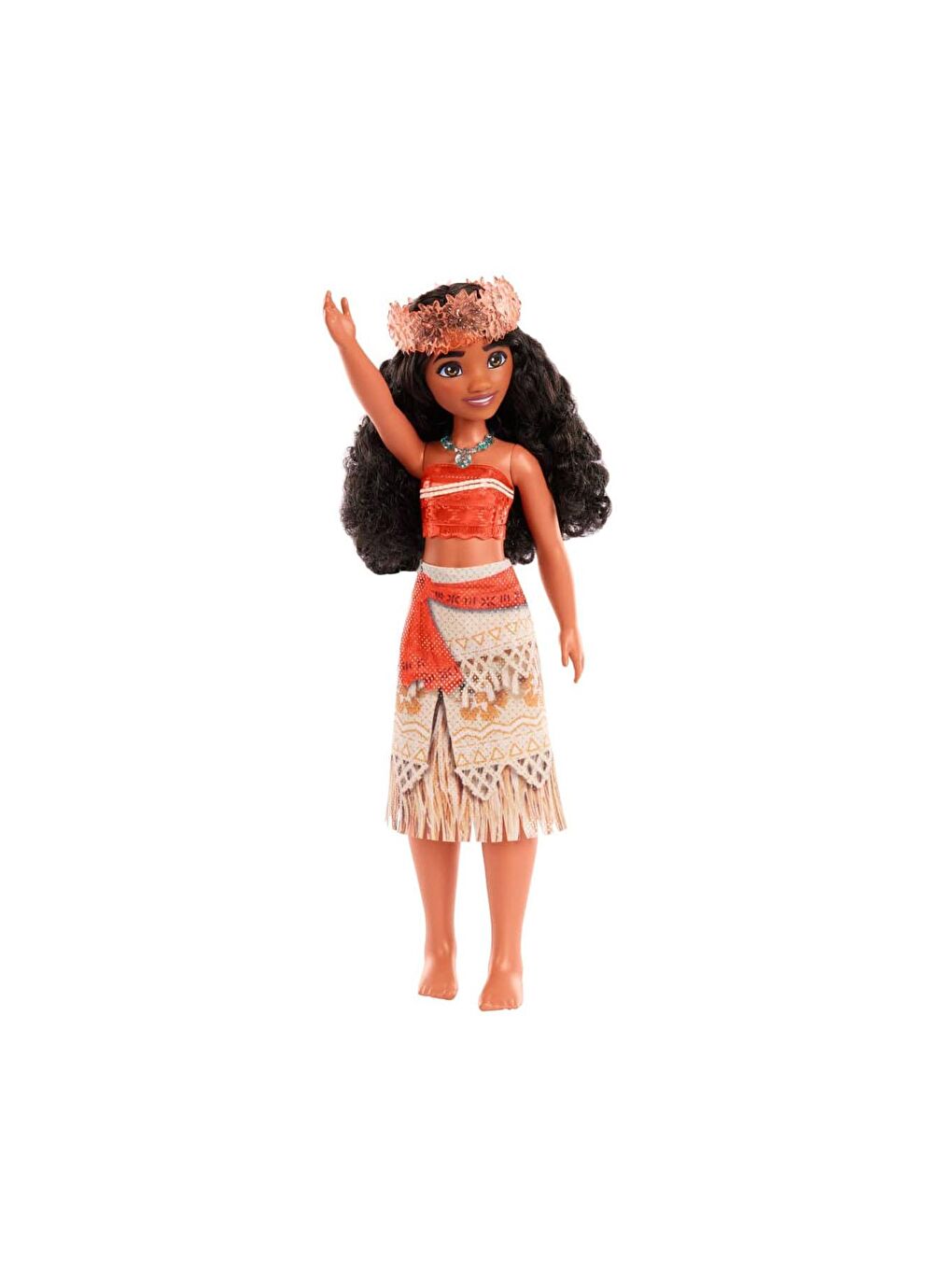 DISNEY Beyaz-Renklibaskı Prenses Ana Karakter Bebekler Moana HLW05