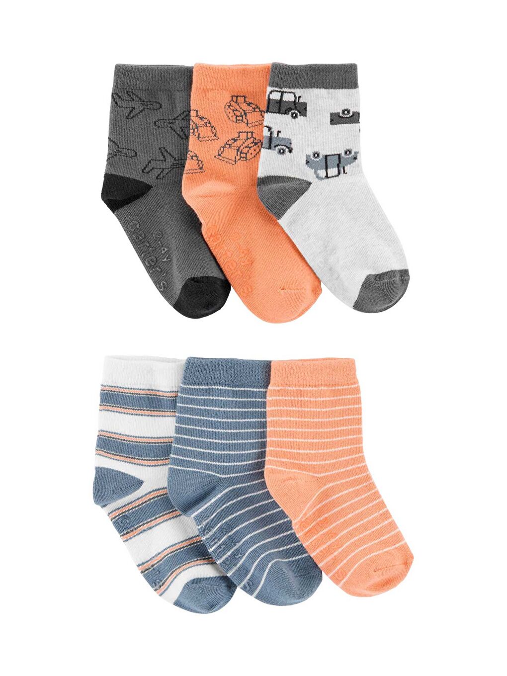 Karışık Küçük Erkek Çocuk 6'lı Çorap Set