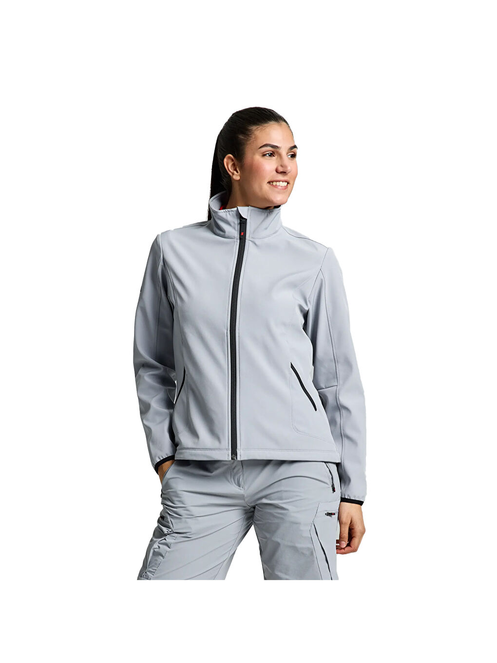Act Ws Softshell Kadın Gri Ceket-1
