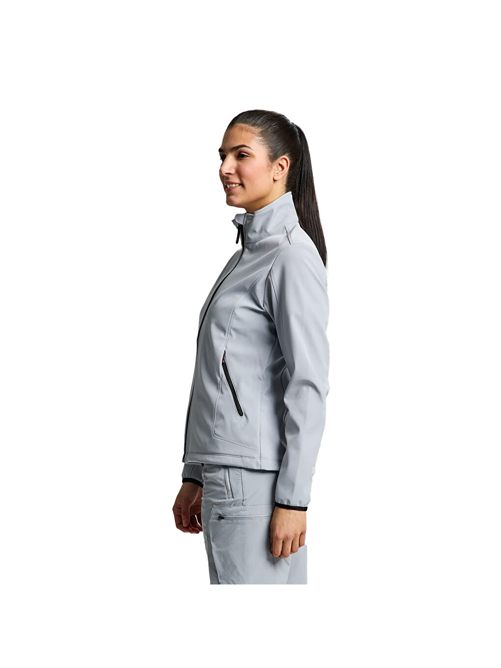 Act Ws Softshell Kadın Gri Ceket-2
