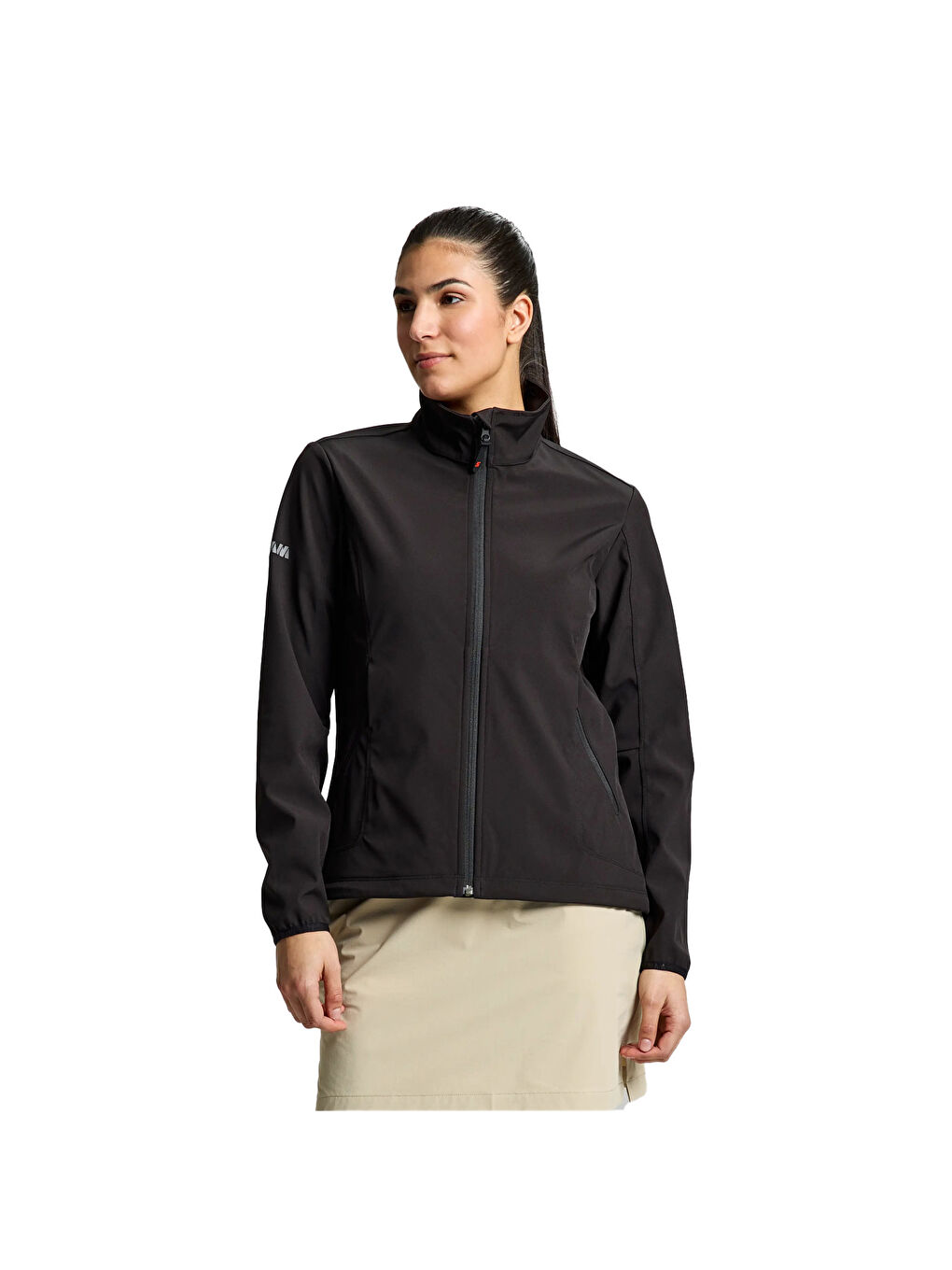 Act Ws Softshell Kadın Siyah Ceket