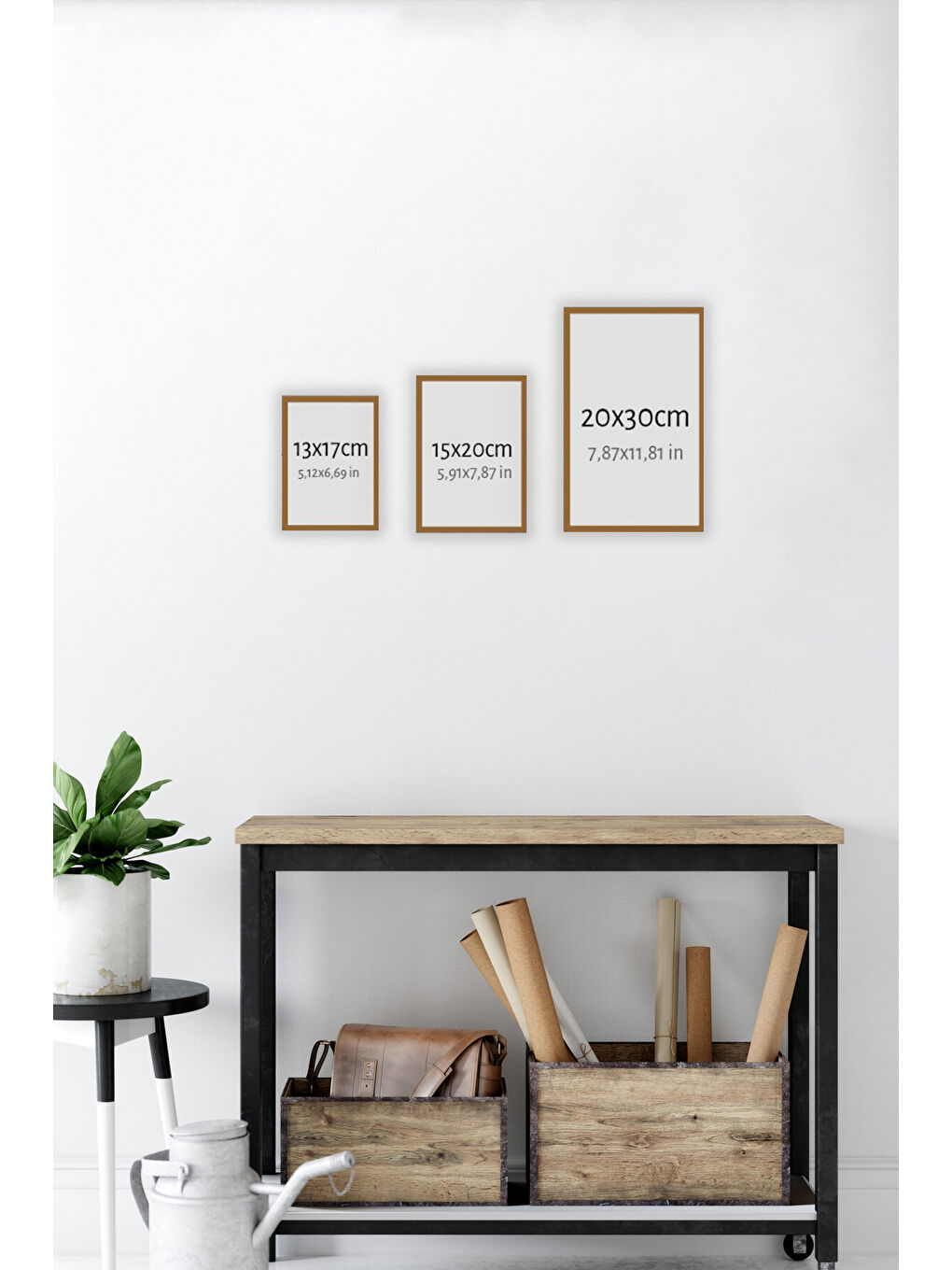 Beyaz 12 Parça Çerçeve Görünümlü Mdf Tablo Seti - 12ARTAVESSA24-1317-1