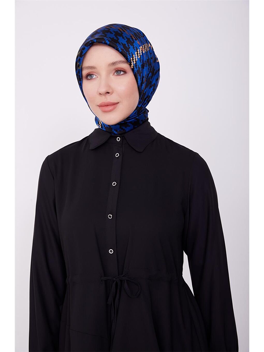 ARMİNE Siyah Beli Tünelli Asimetrik Tunik 23K4707 - 3