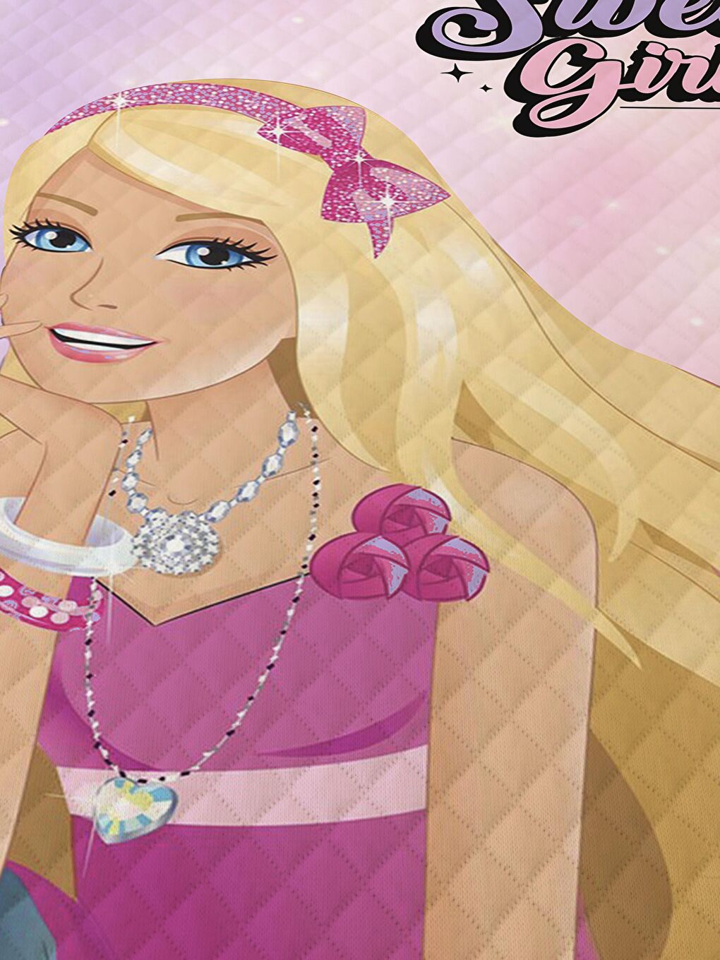 Karışık Prenses Kız Desenli Bebek Ve Çocuk Baskılı Tek Kişilik Pike Takımı Renkli-1