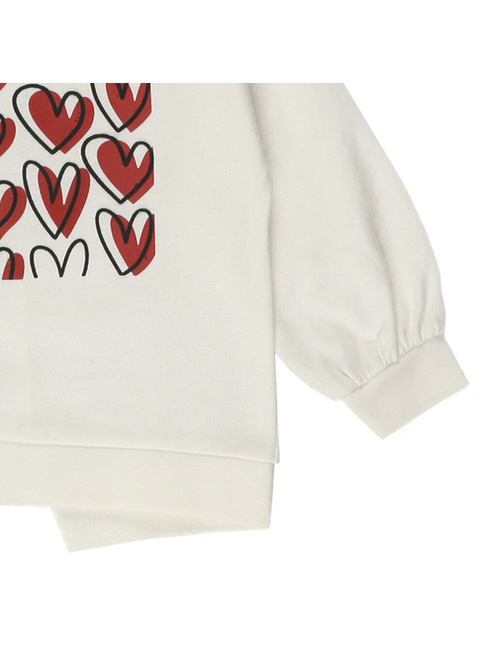 Ekru Kız Çocuk Baskılı Sweatshirt-2